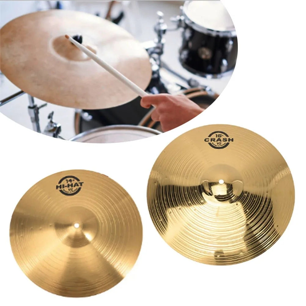 14-16 Inch Drum Brass Cymbals Percussion Splash Crash Hi-Hat Jazz Drum Cymbal Musical Instrument Parts Drum Set Cymbal Oasis Select