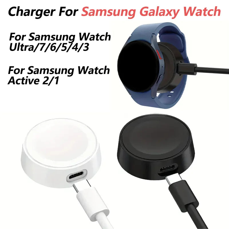 Mini Wireless Charger Keychain for Samsung Galaxy Watch 7 6 5 4 Smartwatch Charger Oasis Select