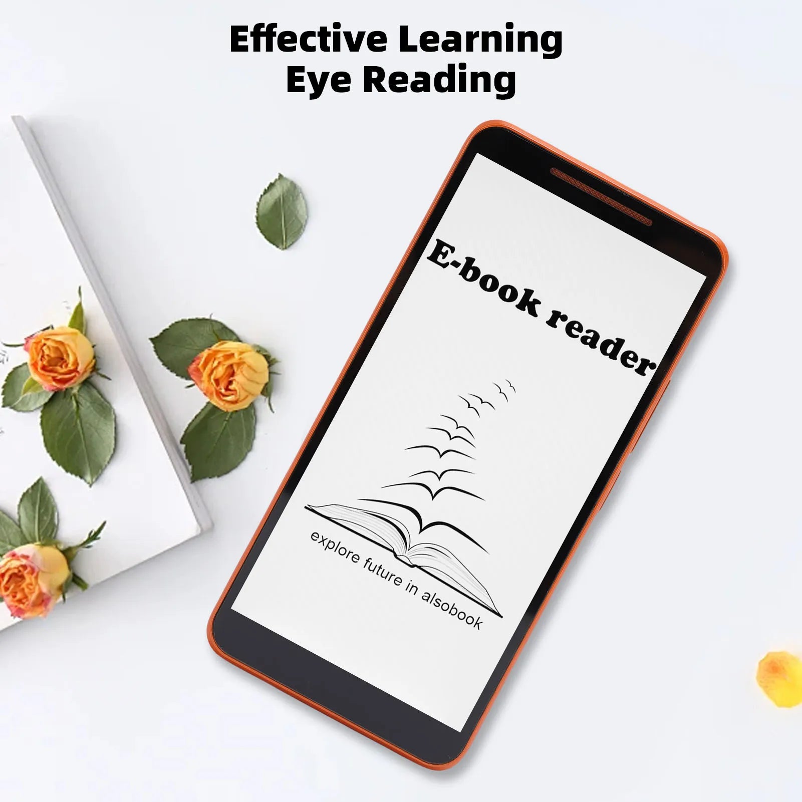 E Book Reader Electronic Book Reader 5.7 Inch WiFi Bluetooth Video and Music Player with Writing Pad Protective Case for Travel Oasis Select