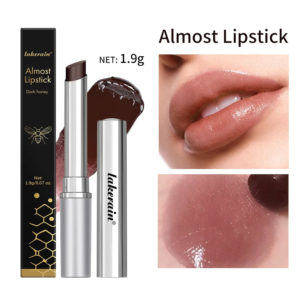 Honey Lipstick Honey Tinted Lip Balm Pink Lipstick Powerful Lip Repulper Lip Brightening for Dark Lips Exfoliating Care Oasis Select back 1pc