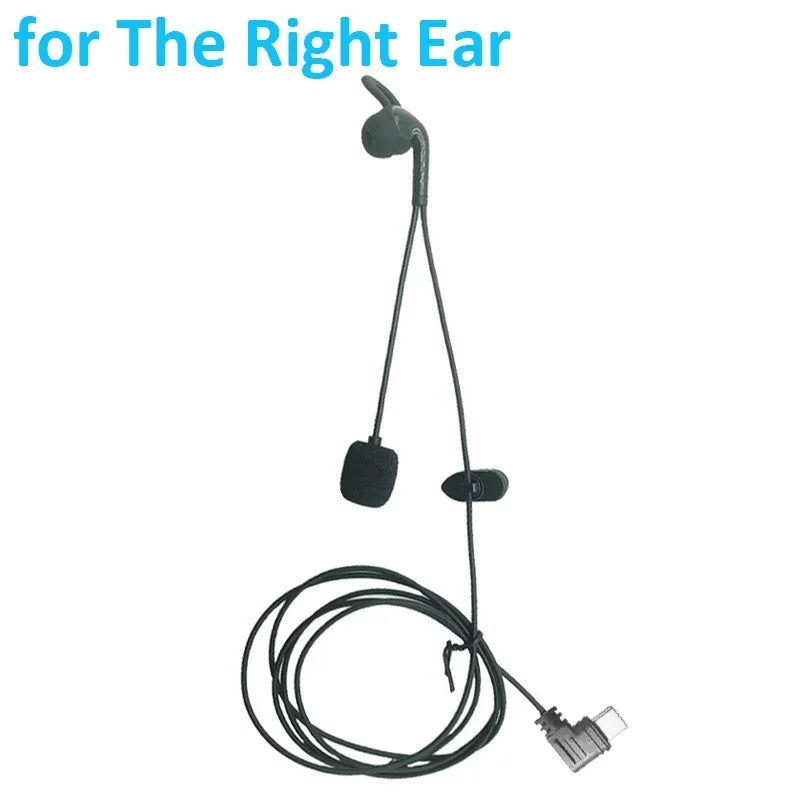 For EJEAS V4 Plus/V6PRO+ Motorcycle Helmet Bluetooth Intercom Type-C Interface In-Ear Headphones Optional left and right ears Oasis Select Right Earphone
