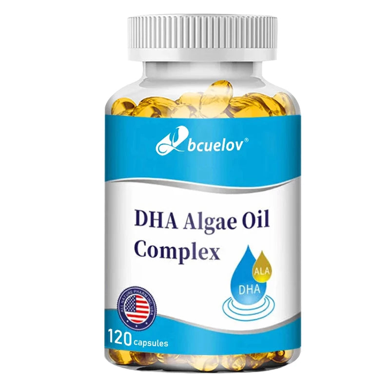 Algae Oil Omega-3 DHA & EPA Capsules | Vegan Brain & Eye Support