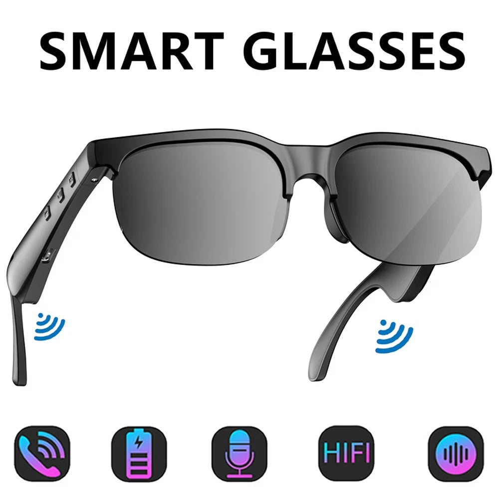 Smart Audio Glasses with Bluetooth Earbuds | Hands-Free
