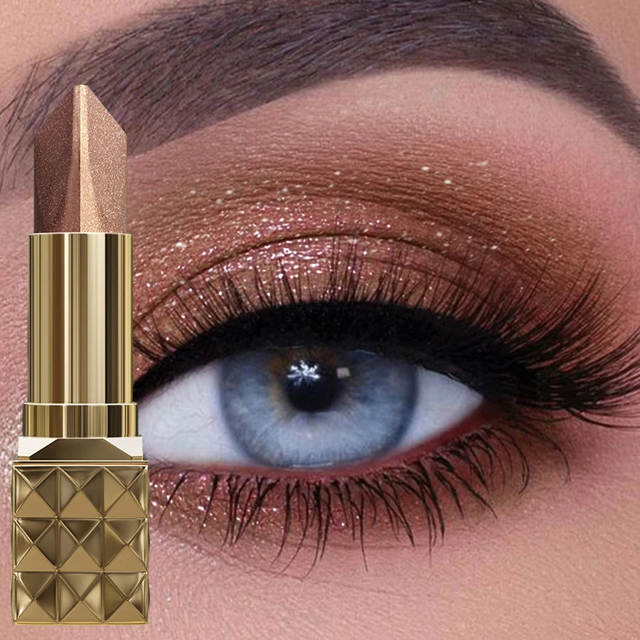 KAFURUX Waterproof Dual-Tone Eyeshadow Stick – Shimmer Brown