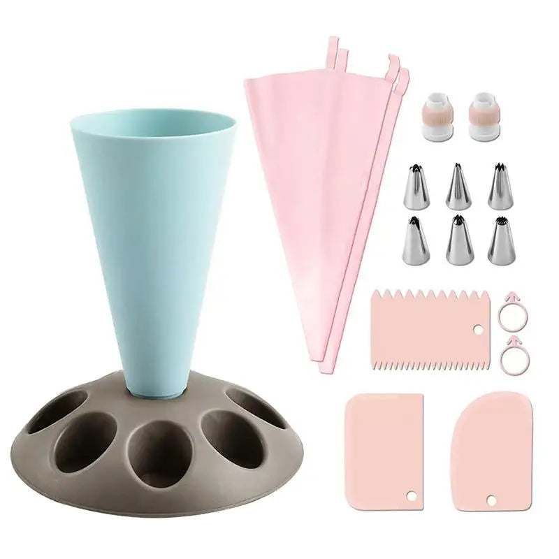 Kitchen Storage Rack for Piping Bags And Nozzles Cake Decorating Tool Pastry Baking Accessories Nozzles Placement Holder Oasis Select A3