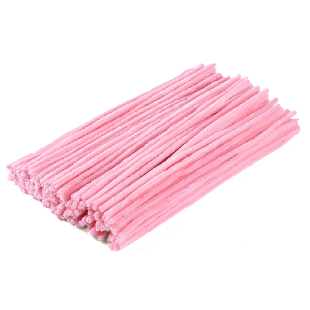 100pcs Mix Color Craft Wire for Handicrafts Twisting Stick DIY for Bouquets Halloween Christmas Easter Hair Jewelry Making Oasis Select Dark Pink 100pcs
