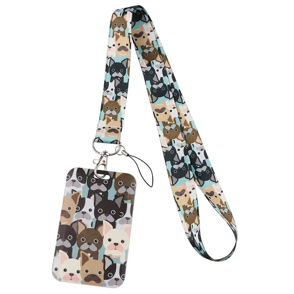School Supply Cute Card Holder Hang Rope Keyrings Key Holder Animals Lanyards Neck Strap Lanyards Badge Holder ID Card Holder Oasis Select 03