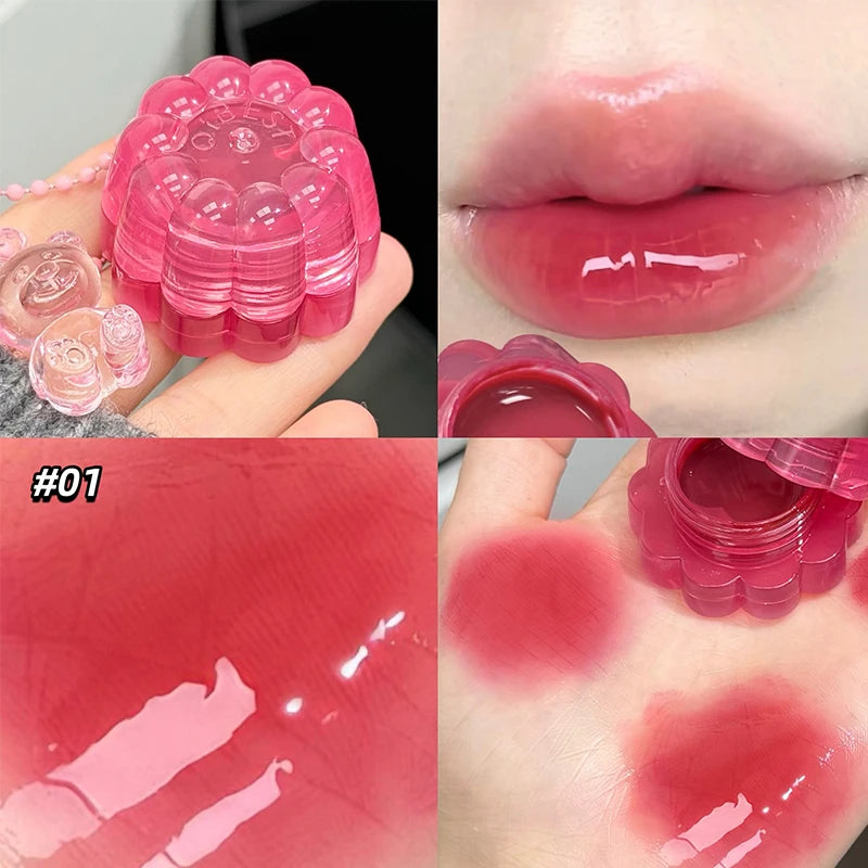 QIBEST Hydrating Jelly Lip Gloss & Cheek Tint | Water-Glow