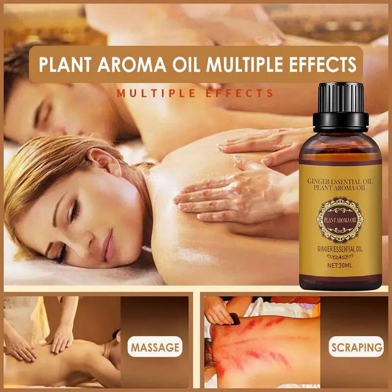 30ml Ginger Essential Massage Oil | Aromatherapy & Body Care Aromatherapy Massage Oil Oasis Select