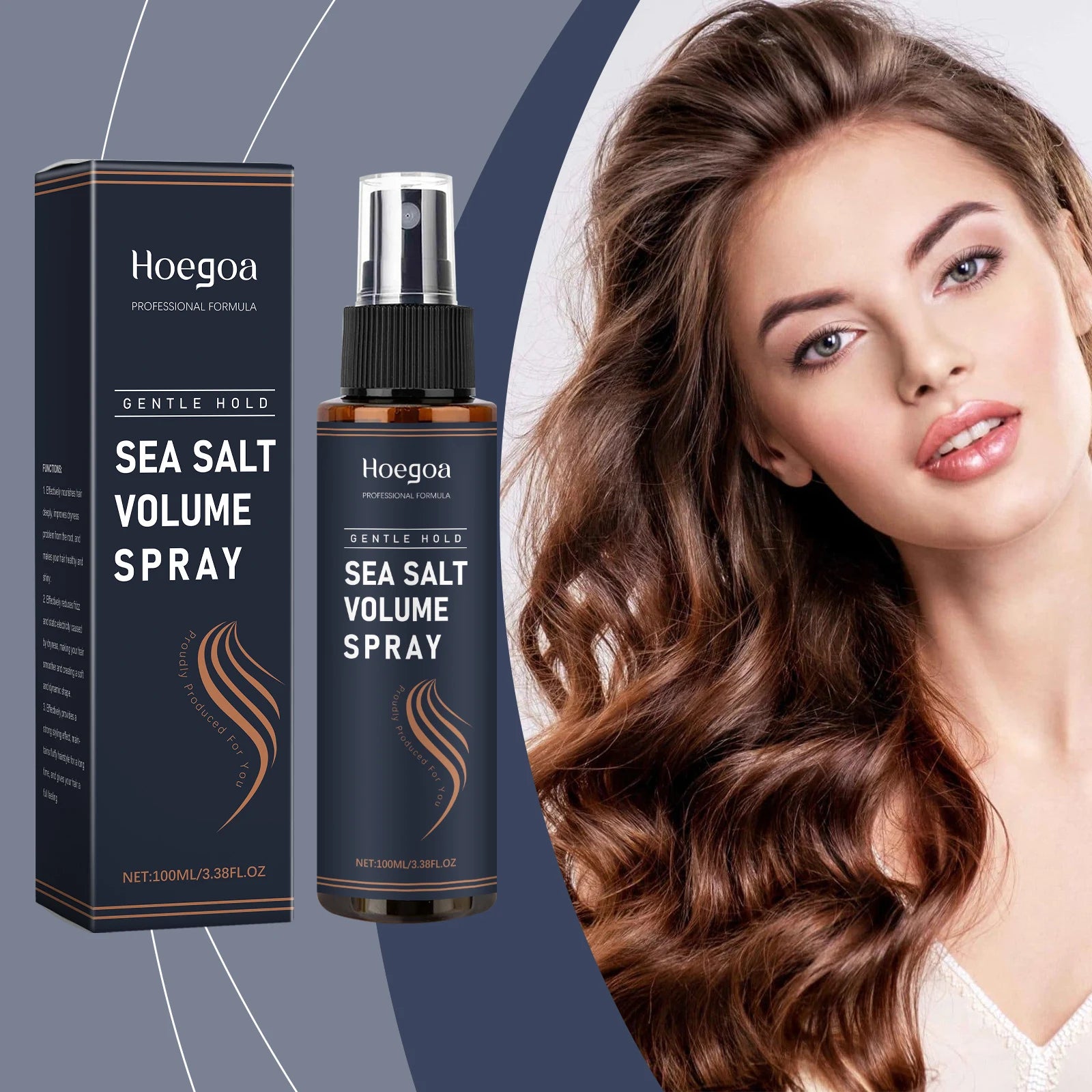 Sea Salt Hair Spray For Volume & Texture, Lightweight Styling Spray, Natural Hold, Frizz Control, Non-Greasy For Women & Men Oasis Select Default Title