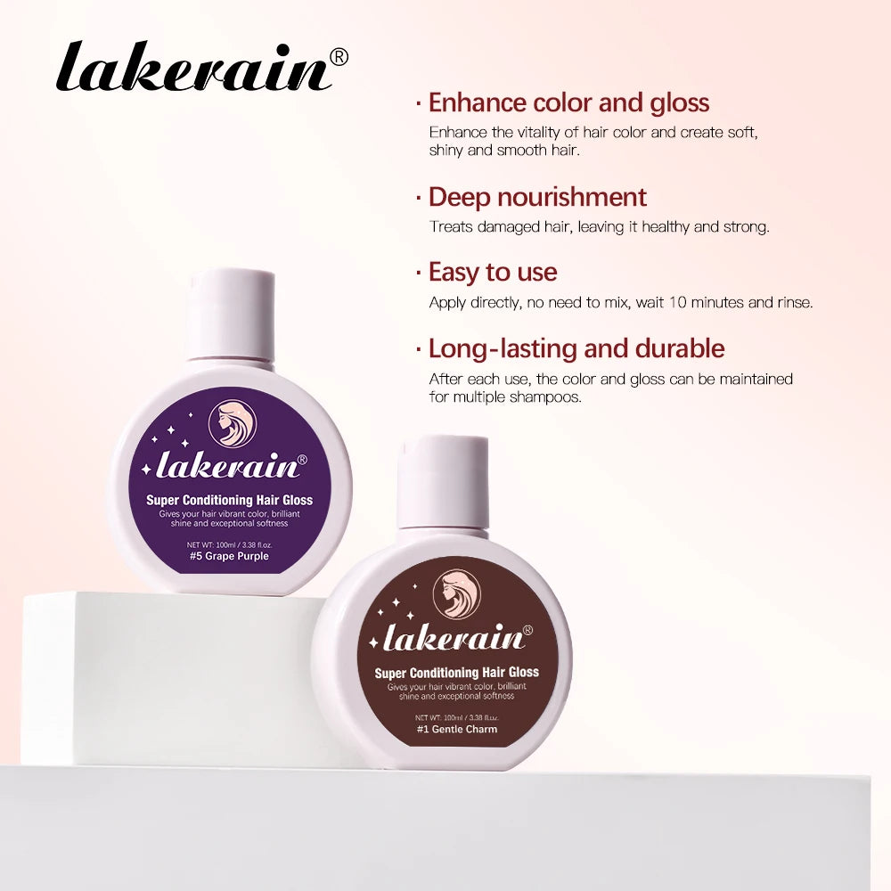 Super Conditioning Hair Gloss Enhance Color Luster Nourishing Repairing Long-lasting Color Hair Tinted Moisturizer No Need Mix Oasis Select