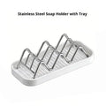 Bathroom Countertop Soap Holder Soap Storage Draining Rack & Kitchen Sponge Storage Rack Durable Easy To Clean Organizer Oasis Select 2