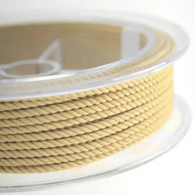 1mm 45m Silk Thread Milan Braided Cord DIY Jewelry Accessories Jewelry Making Supplies Twine Beading Threads HandCrafts Rope Oasis Select Apricot 1mm 15m