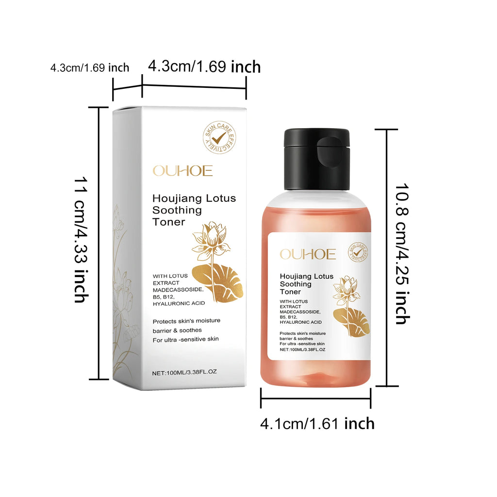 Lotus Facial Toner Soothing Moisturizing Smoothing Brightening Firming Skin Care for Sensitive Skin Pore Refining Essence Toner Oasis Select