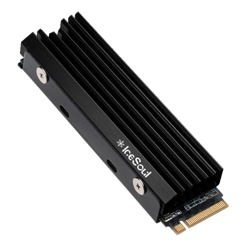 M.2 2280 NGFF/NVME SSD Heatsink Aluminum Heatsink with Silicone Thermal Pad Solid State Drive Radiator PC Accessories Oasis Select A Black China Mainland