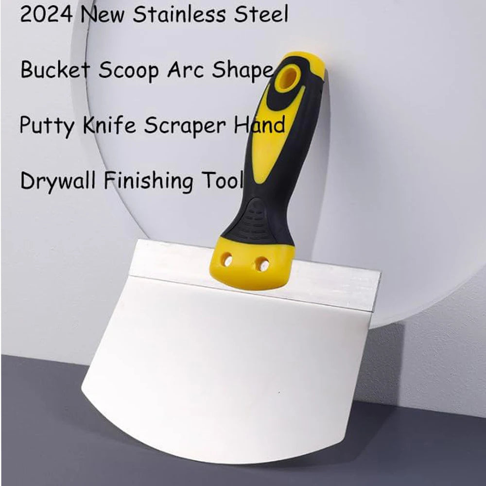 Stainless Steel Putty Knife Scraper Paint Filling Spatula Painters Tool Paint Feed Filling Scraper Spackle Knife for Plaster Oasis Select