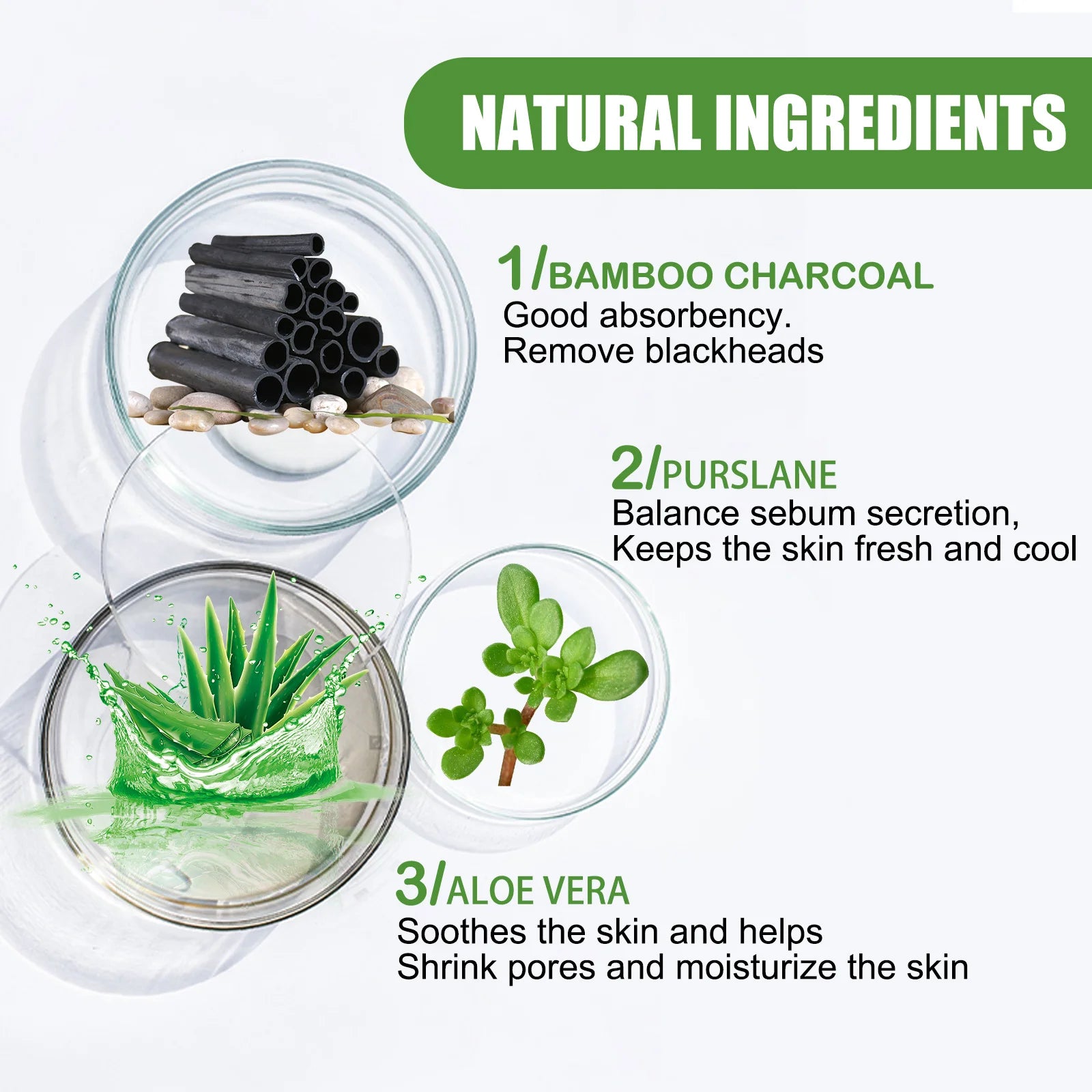 Bamboo Charcoal Facial Blackhead Remover Mask Deep Cleansing Shrink Pore Nose Black Dots Peel off Remove Stickers Skin Care Oasis Select