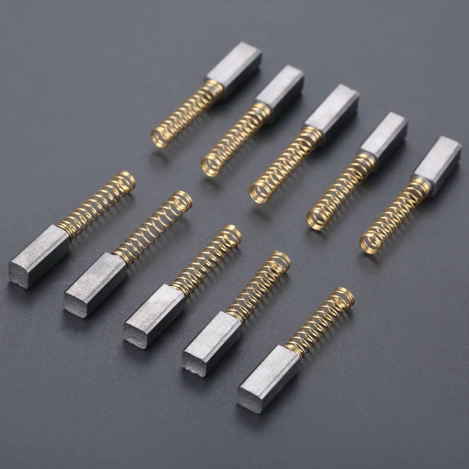 10Pcs 4.5mm*4mm*11mm Wire Sewing Machine Carbon Motor Brushes Fits Home Sewing Machines Sewing Accessories Graphite + Copper Oasis Select 10pcs