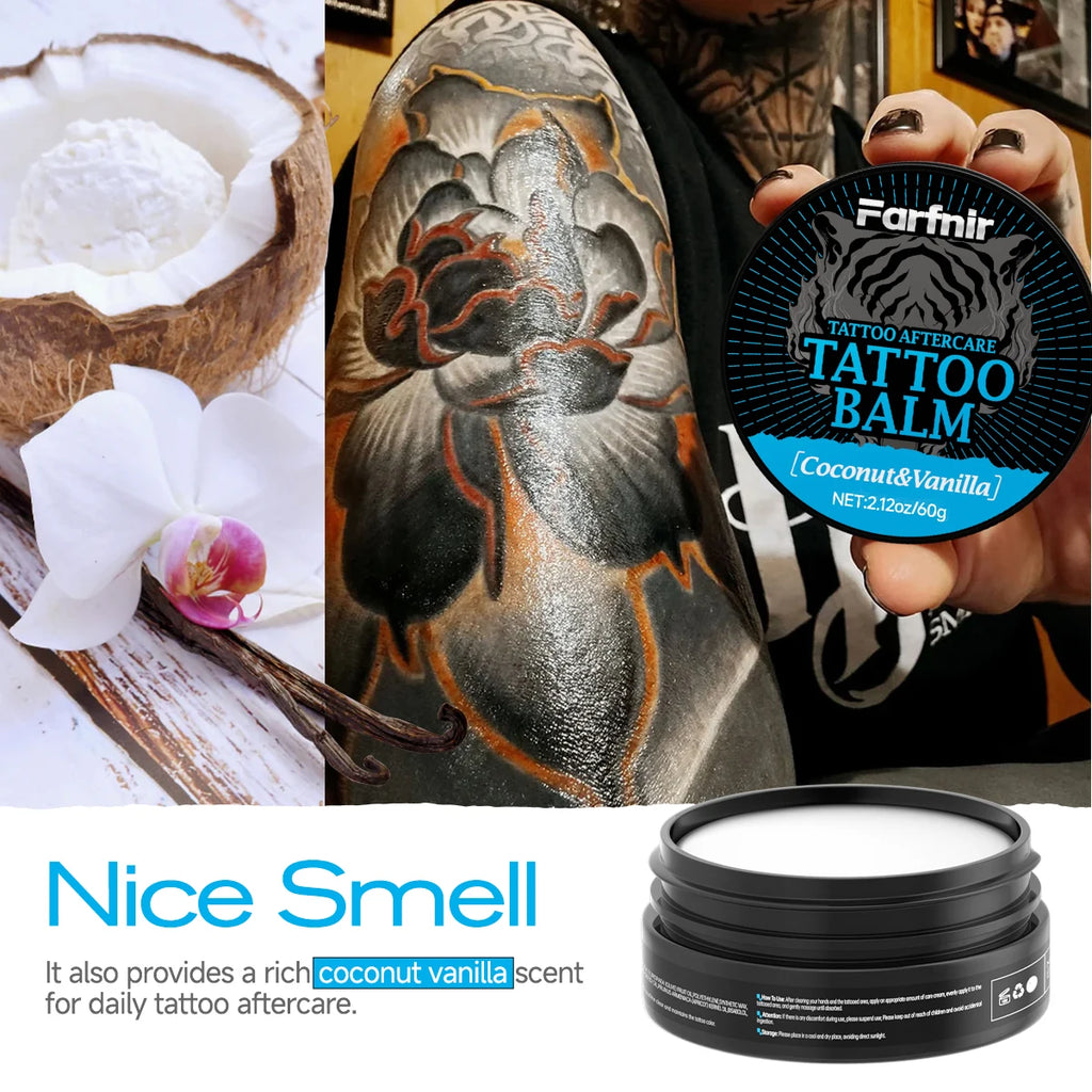 TATTOO BALM Cream Moisturizing Nourishing After Tattooing Brightens Lasting Color Fixation Enhances Protection Color, Gentle Oasis Select