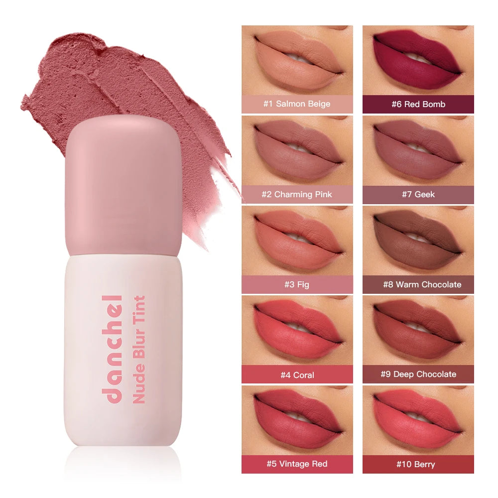 K‑Beauty Nude Blur Tint 15 Light Apricot 2‑in‑1 Lip & Cheek Stain Soft‑Focus Matte Long Lasting Waterproof Korean Lip Makeup Oasis Select