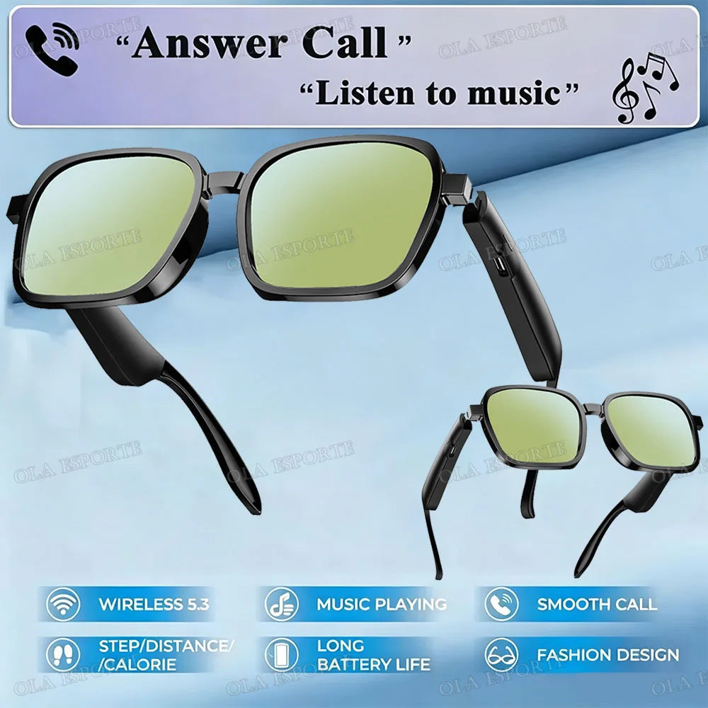Bluetooth Smart Glasses UV Sport Sunglasses Wireless Headset