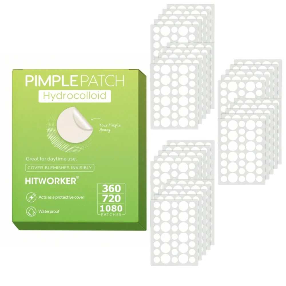 360/720/1080pcs hydrogel acne transparent patch, waterproof, alcohol free, non irritating essential for effective acne removal Oasis Select 1080pcs