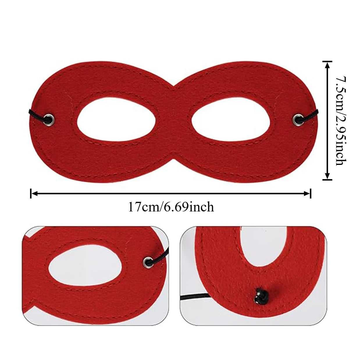 Party Dress Up Masks – Soft Felt Eye Masks with Adjustable Elastic, DIY Cosplay Props for Birthday, Halloween & School Role Play Oasis Select