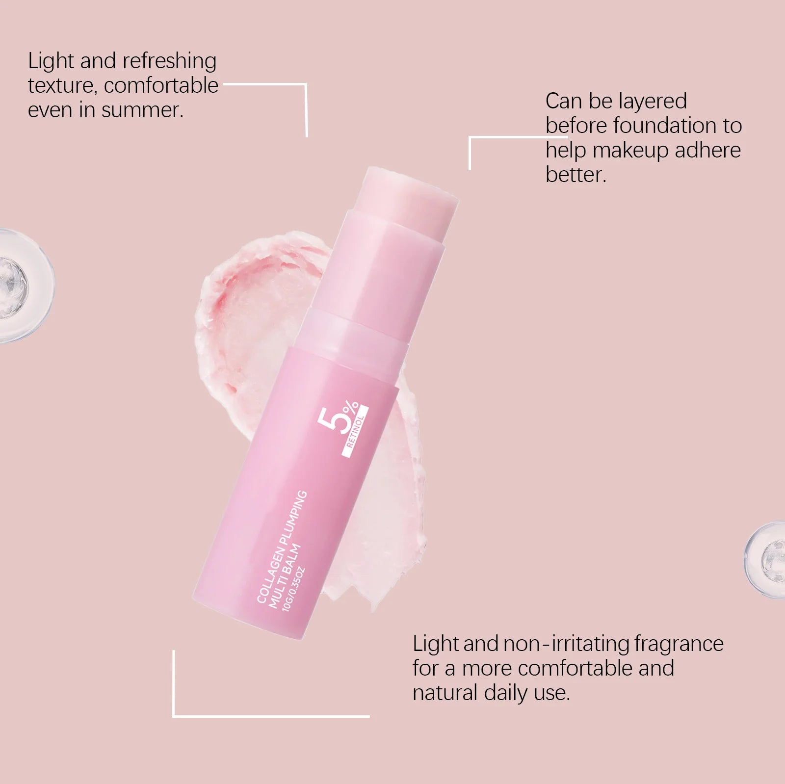 Pink Lightweight Moisturizing Stick – Hydrating Face & Neck