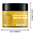 Black Castor Oil Curl Defining Cream Non-stick Hydrates & eliminates frizz, Hair-Smoothing Anti-Frizz Cream to Define new Oasis Select 30g