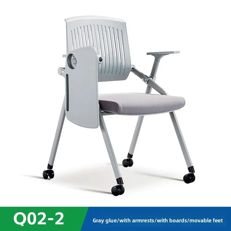 Foldable training table and chair integrated staff mesh conference chair training chair with writing tablet Oasis Select 11