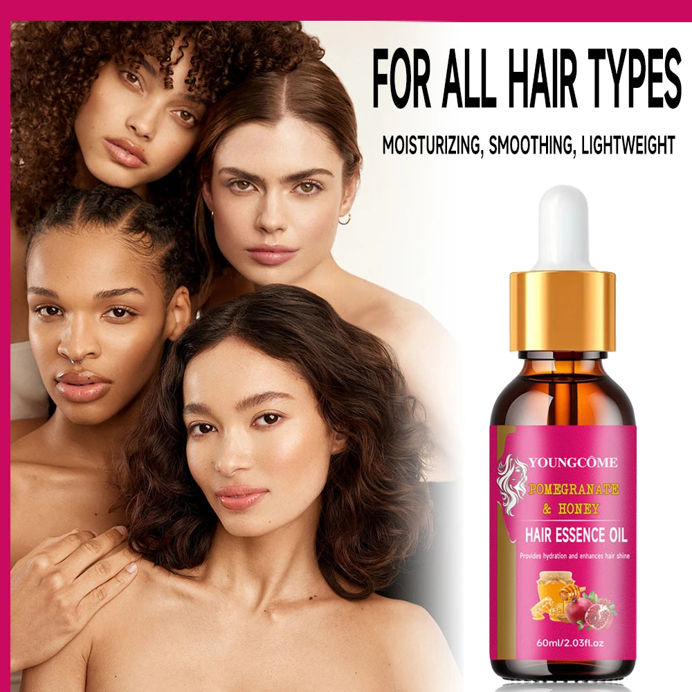 Pomegranate & Honey Hair Treatment Oil – Moisturizing & Smoothing