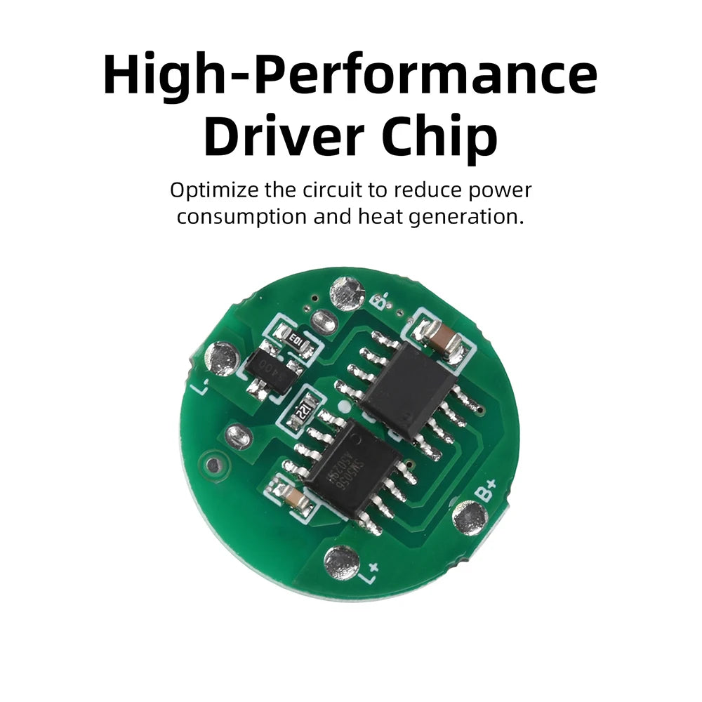 1/5PCS Strong Flashlight Driver Board 10-20W Flashlight Driver Board Single-Speed Control Type-c Charging and Discharging Module Oasis Select