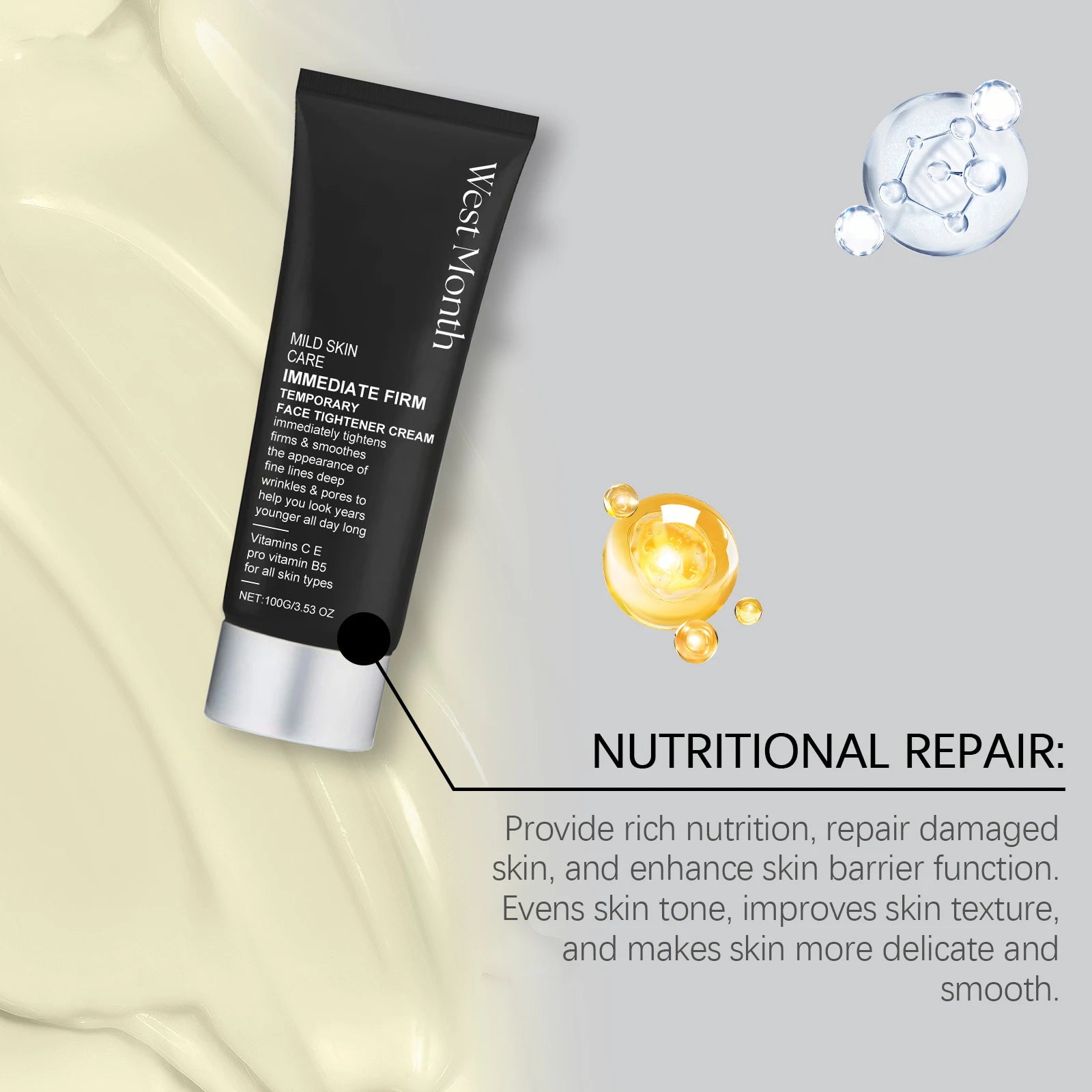 Firming Face Cream Reduce Fine Lines Impove Dryness Sagging Skin Increase Elasticity Soothing Lifting Rejuvenation Facial Care Oasis Select