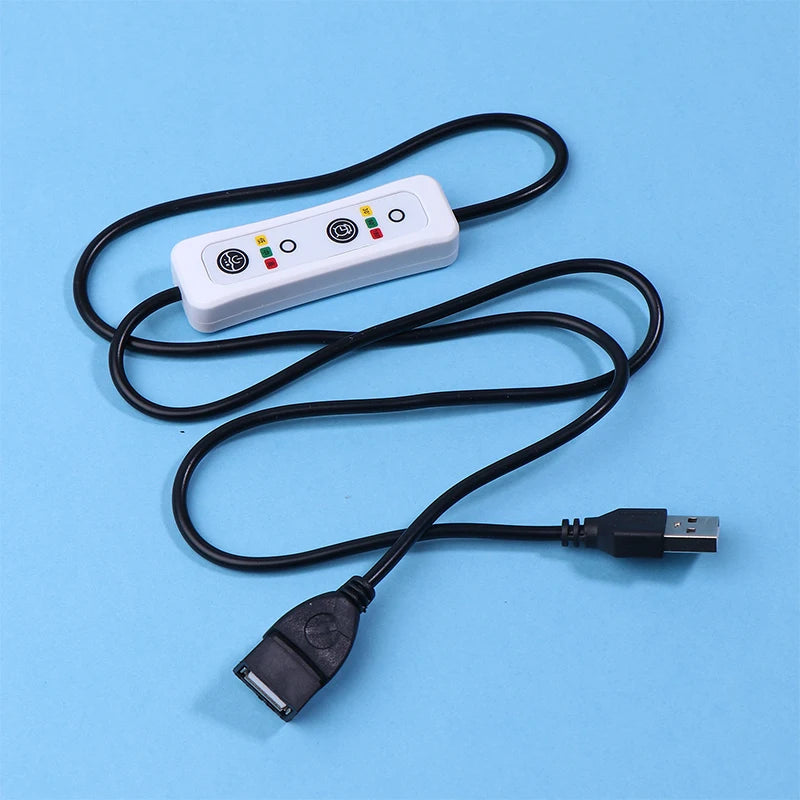 3-Timing 0.5h/1.5h/3h 3-Speed Controller For USB Ceiling Fan LED Lamp Power Extension Switch Cable Oasis Select