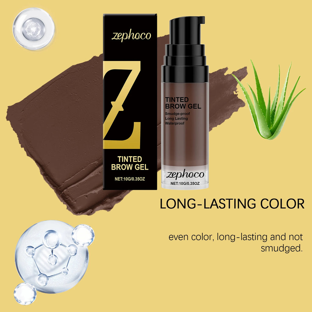 Zephoco Waterproof Eyebrow Tint Gel – Long-Lasting Brow Color