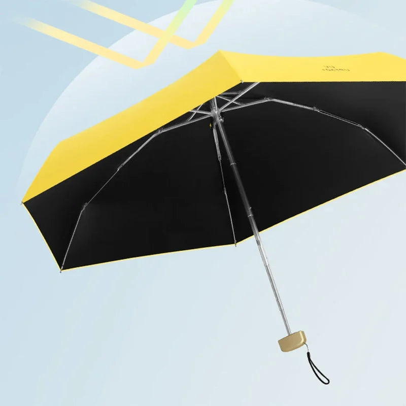 Ultralight UV Protection Five-Fold Mini Folding Umbrella