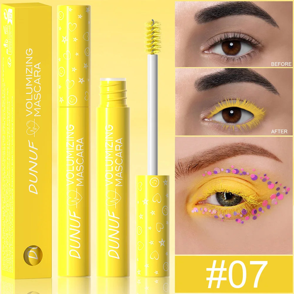 DUNUF Colorful Waterproof Mascara – Curling & Lengthening