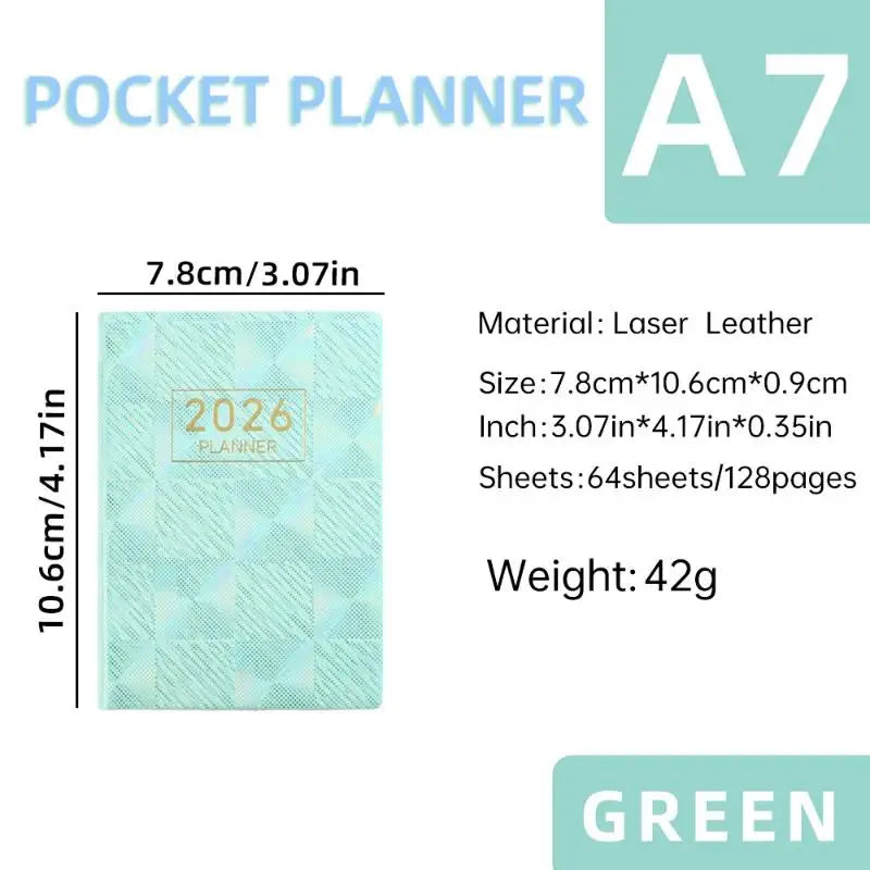 2026 Mini Pocket Planner Calendar To Do List Daily Task Checklist Planner For Home School Office Pocket Planner Calendar Oasis Select A4