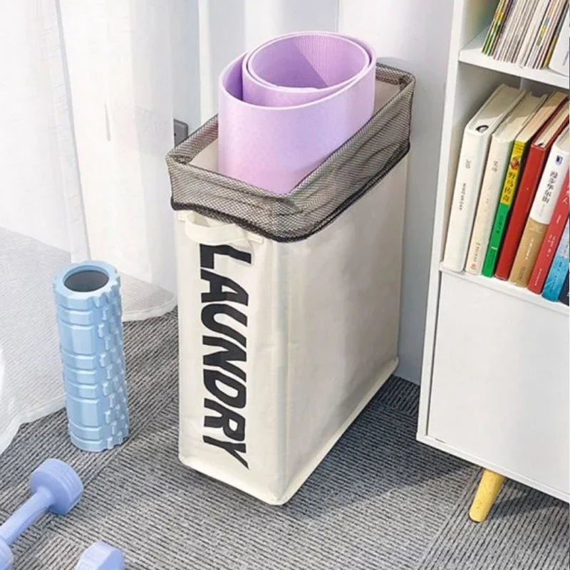 Foldable Laundry Basket Dirty Clothes Basket Clothes Storage Box Yoga Storage Sundries Box with Wheels Bathroom Accessories Oasis Select