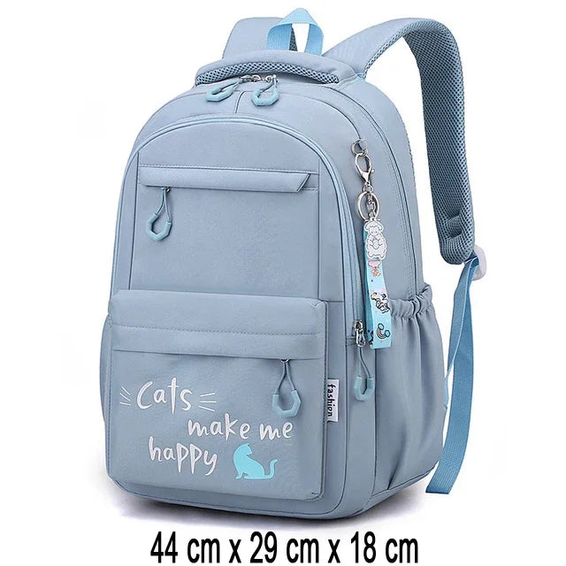 Kawaii Girls School Backpack – Cute Pink Waterproof Kids Bag