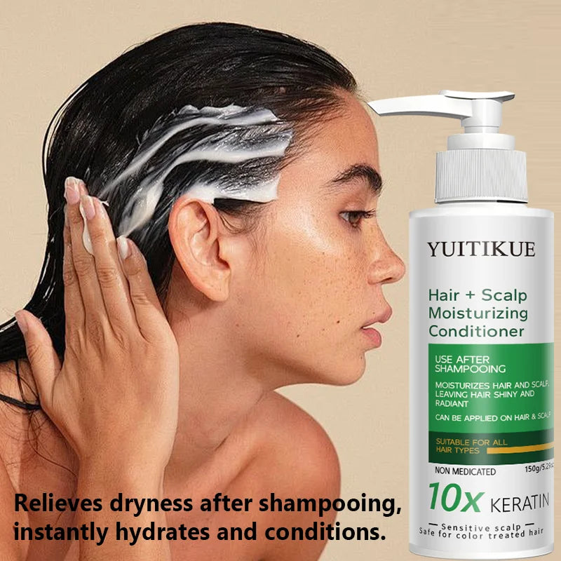 YUITIKUE 10X Keratin Conditioner – Moisturize & Repair Dry Hair