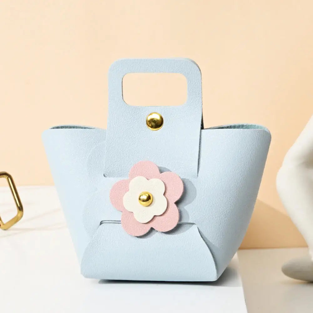 1PCS Leather Gift Bags Bow Ribbon Packaging Bag Wedding Favour Distributions Bags Eid Mubarak Candy Packaging Box Mini Handbag Oasis Select 4 Other