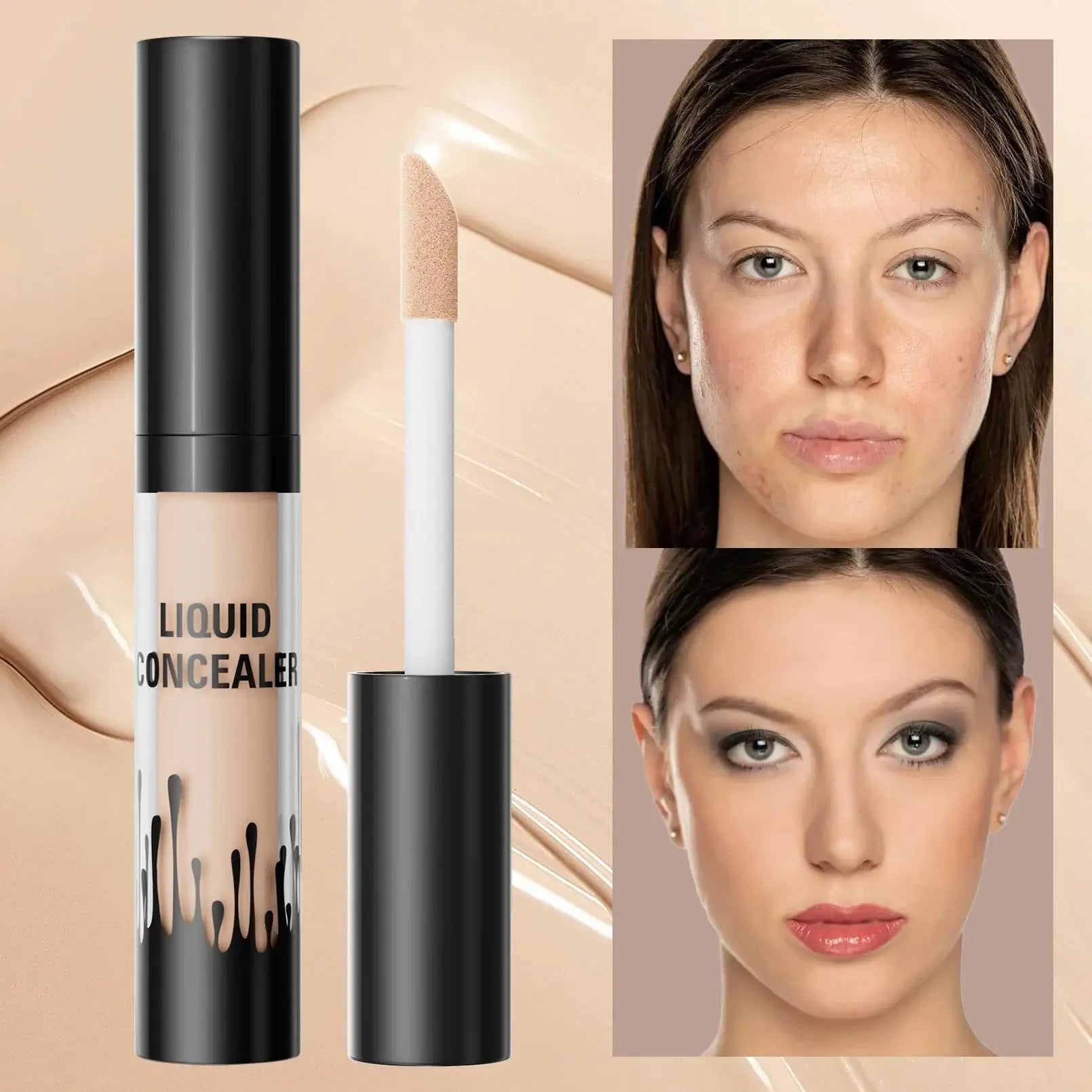 Waterproof Full Coverage Concealer For Dark Circles Tattoos Blemishes Brightening Long Lasting Makeup Face Spots Formula Oasis Select