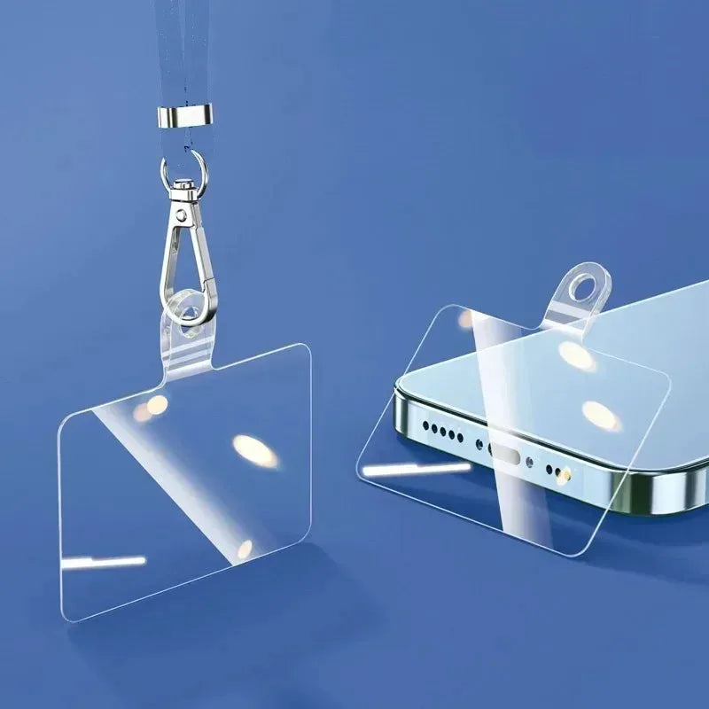 1/3/5Pcs New Transparent Mobile Phone Lanyard Straps Patch Replaceable Fixed Card Shell Connection Pendant With Lanyard Hole Oasis Select