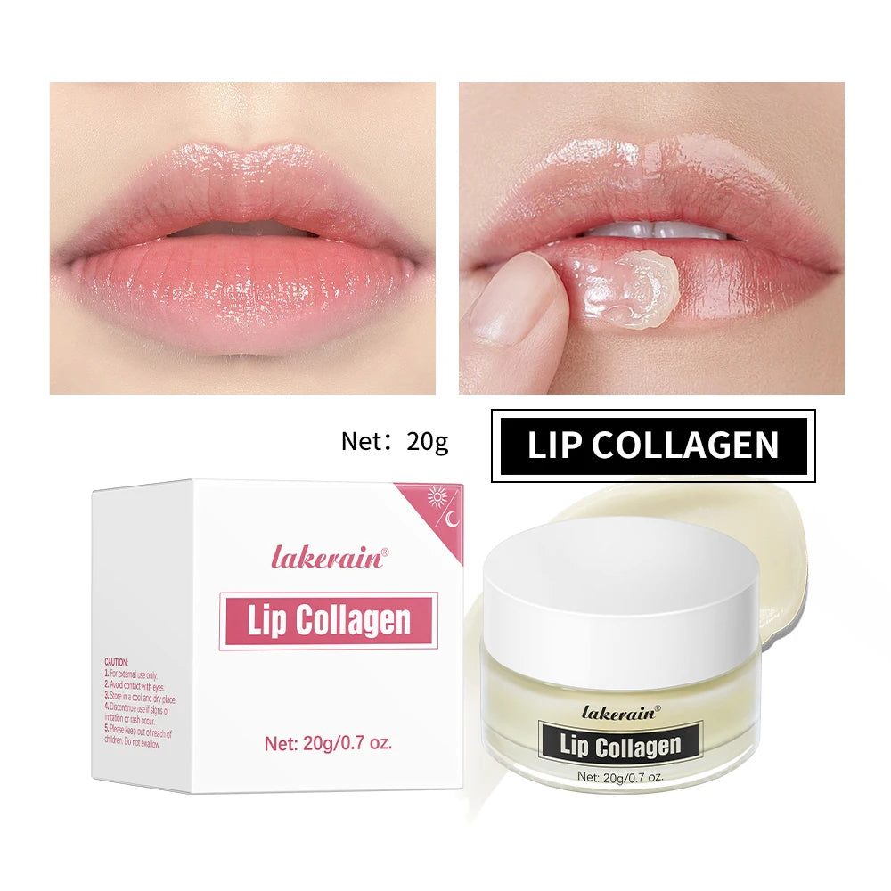 Collagen Lip Mask Moisturizing Hydrating Dry Lips Smooth Fine Lines Increase Lip Vibrancy And strengthen Barrier Lips Skin Care Oasis Select 1 pc