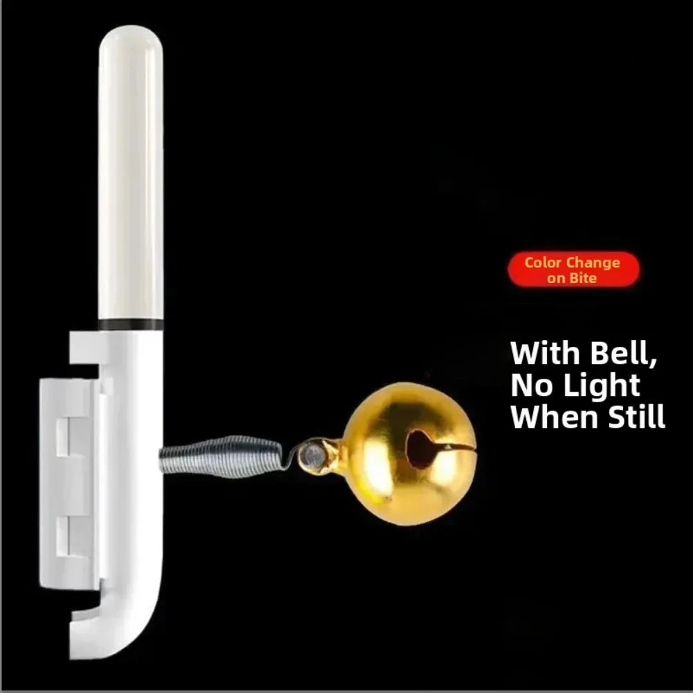 Fishing Bite Alarm with Electronic Sensor and LED Light Bell Indicator for Rods Designed for Outdoor Use and Night Fishing Oasis Select D