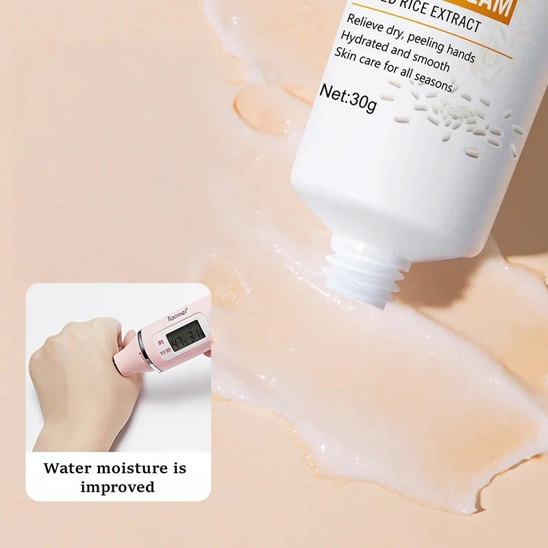 BIOAOUA Rice Extract Hand Cream – Moisturizing, Non-Greasy 30g Hand Cream Oasis Select