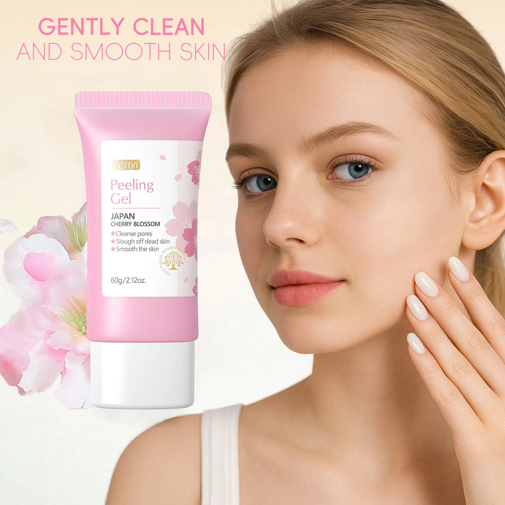 Cherry Blossom Peeling Gel Facial Exfoliating Whitening Moisturizing Tender Body Cleansing Skin Care 60g Oasis Select