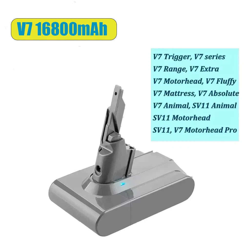 28000mAh Vacuum Cleaner Battery for Dyson V7 Battery, SV11 Series V7 FLUFFY Animal Rechargeable Battery Oasis Select V7 16800mAh