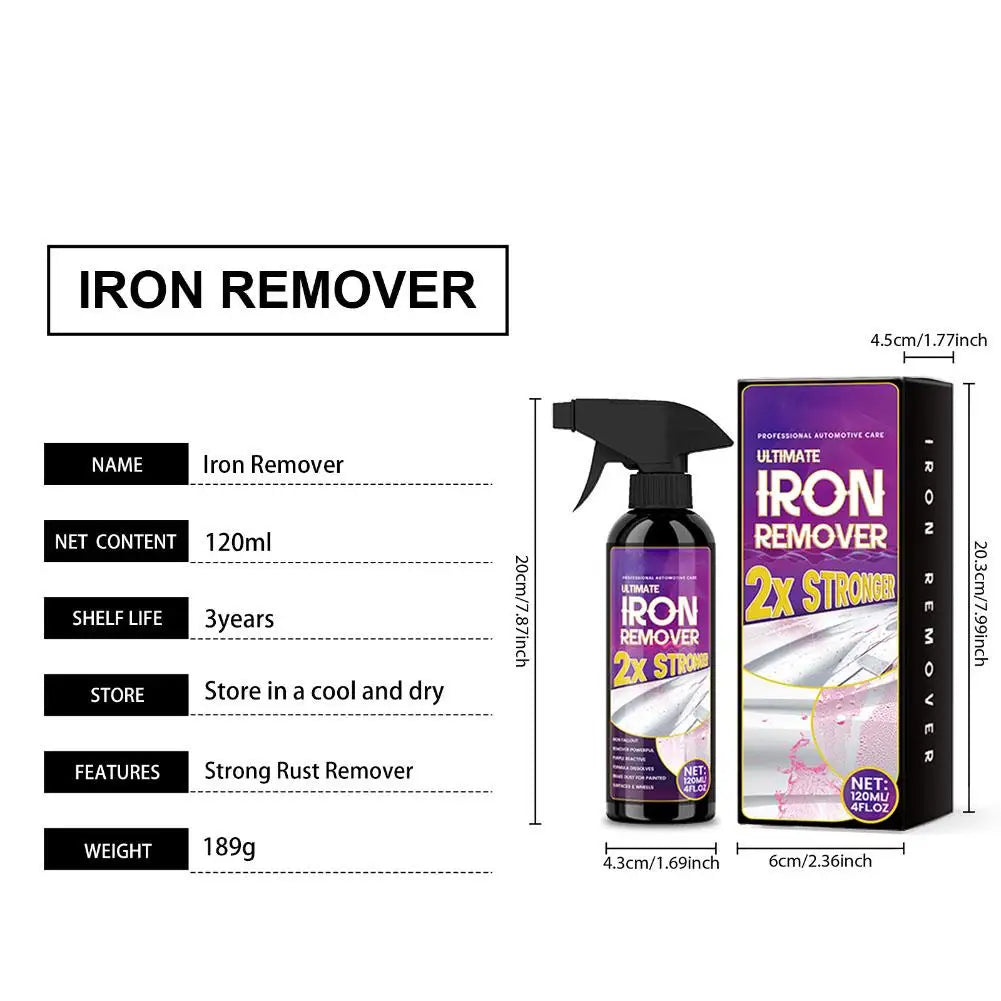 NEW Rust Remover Spray Powerful Removes Metal Oxide Anti Rust for All Metal Professional Auto Care Fast Acting Oasis Select